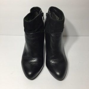 Bar lll Nimble Pointed Toe Leather Ankle Booties